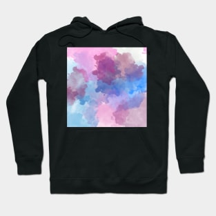 Blue and Lavender Watercolors Hoodie